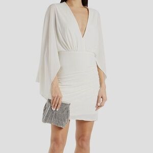 Halston Oaklyn white mini bridal dress size 8